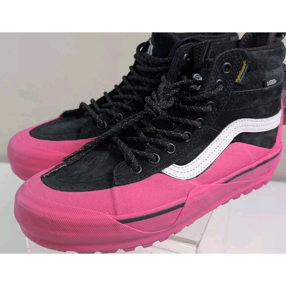 VANS SK8 Hi Dip MTE-2 Hiking Boots Shoes Pink Black Suede Womens 8 - Picture 1 of 9